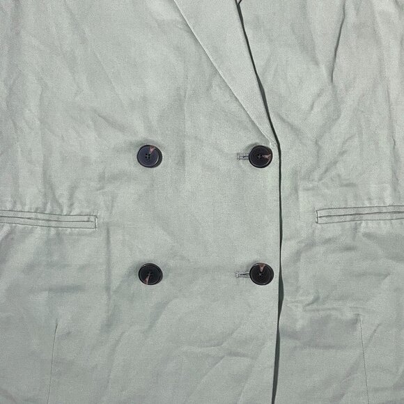 NEW Everlane The Double Breasted Blazer in Buttersmooth Womens 4 Seagrass Green - Picture 10 of 13